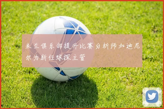 米兰俱乐部提升比赛分析师加迪尼尔为新任球探主管